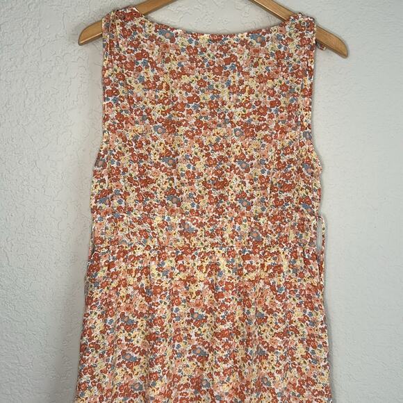 Rails Floral Midi Dress - Pink and White - Picture 9 of 10